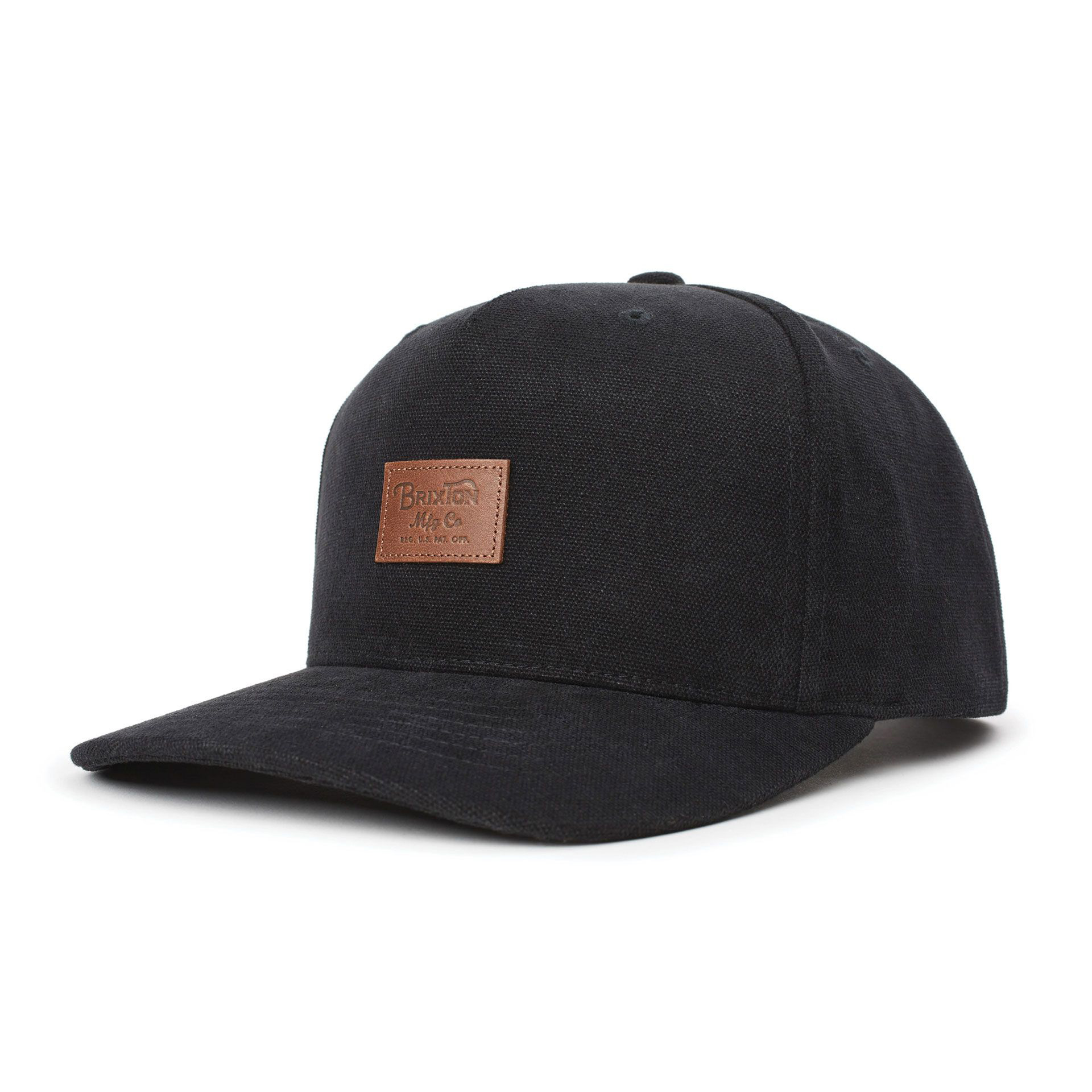 brixton black snapback