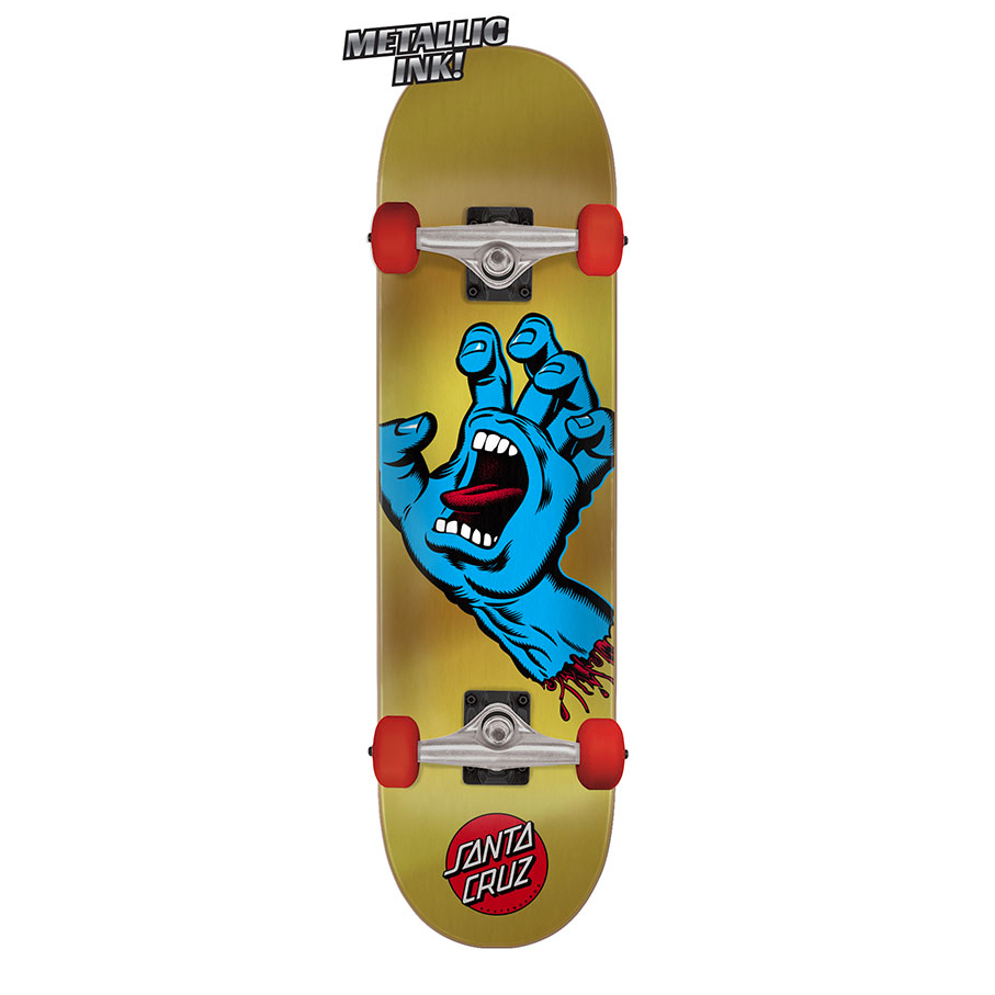 Santa Cruz Skateboard Complete Board Screaming Hand 7.75 