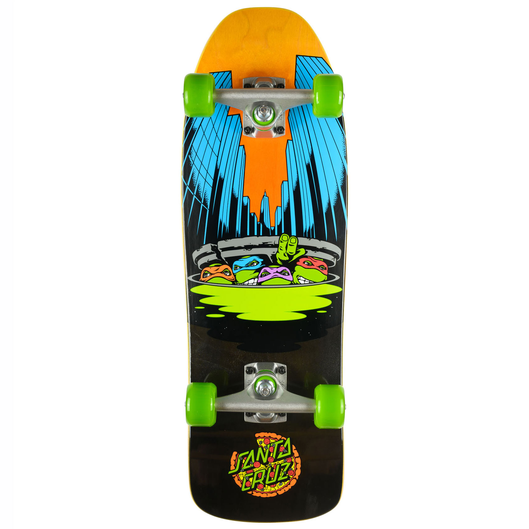 Santa Cruz x Tmnt Skateboard Complete Board Ninja Turtles 80s Cruiser 8 ...